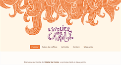 Desktop Screenshot of latelierdecarole.fr